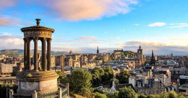 Edinburgh city skyline
