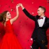Couple dancing at prom
