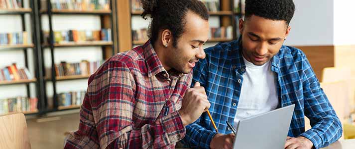 friends studying together