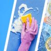 key, person cleaning and money