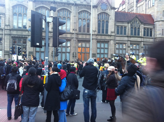 manchester student demo