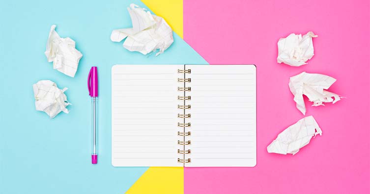 notebook and pen