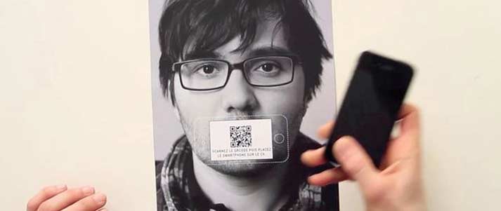 CV with QR code