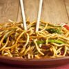 stir fry and chopsticks