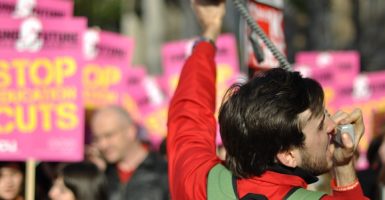 student protest demo