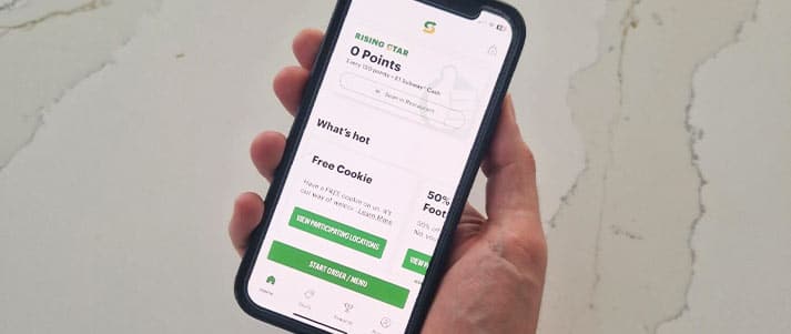 Subway Rewards App