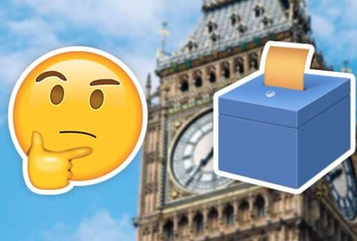 thinking face and ballot box emoji big ben